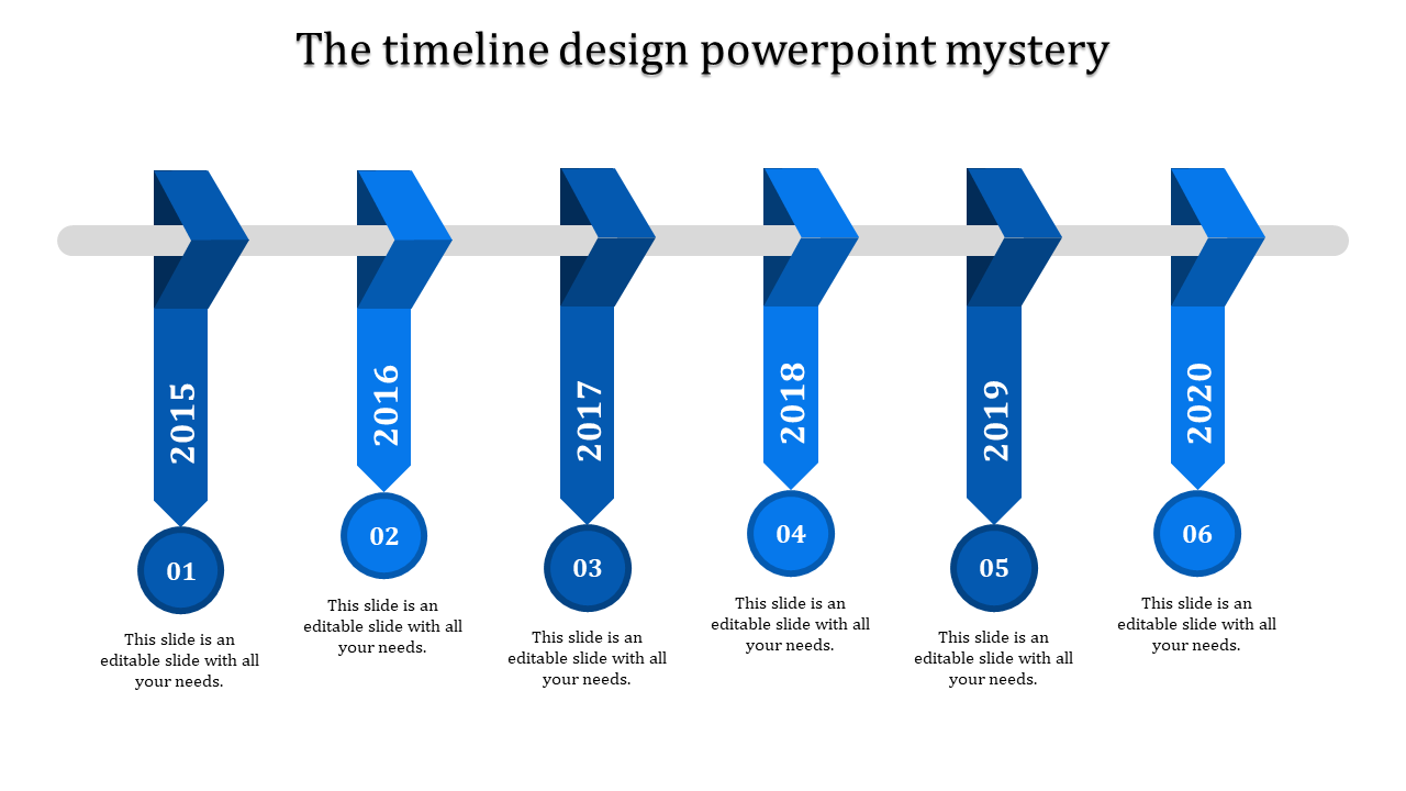 timeline design powerpoint-The timeline design powerpoint mystery-Blue